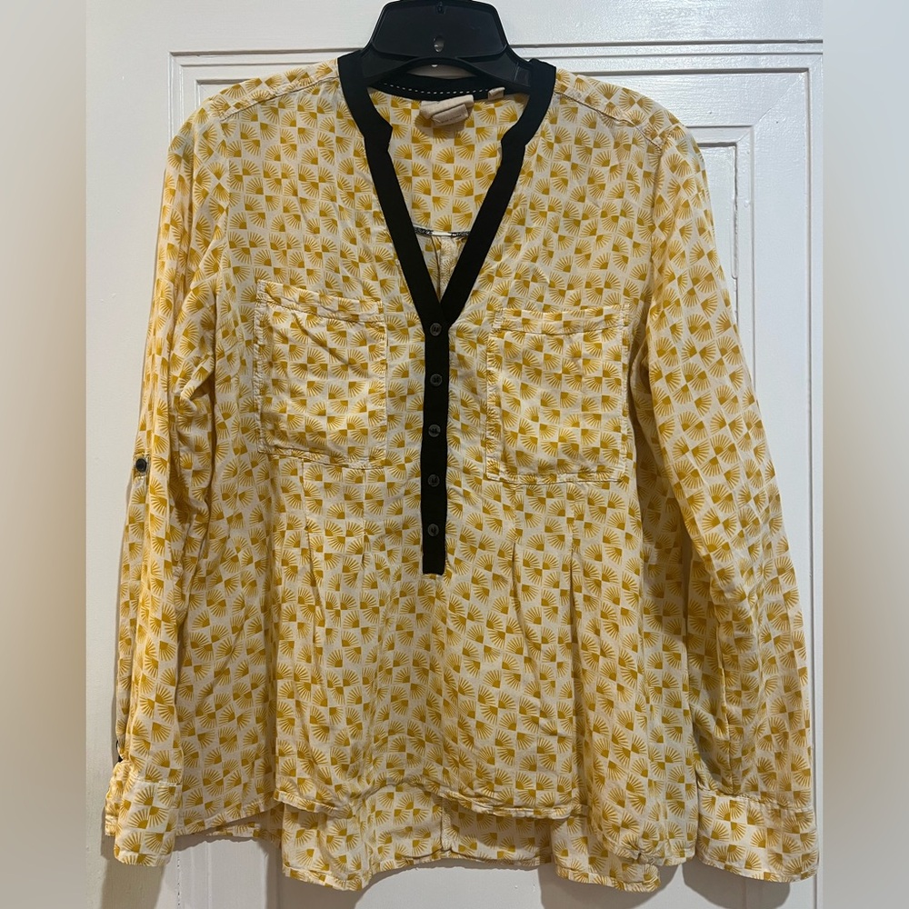 Anthropologie Vanessa Virginia Honore button down, size 4